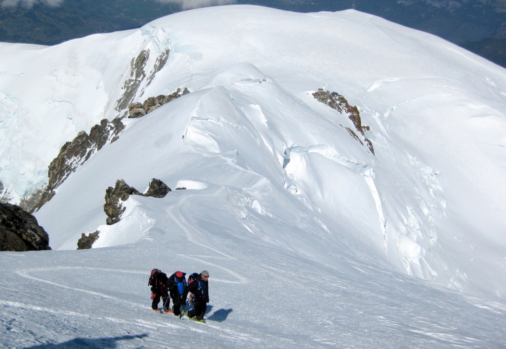 Mont Blanc ski ascent