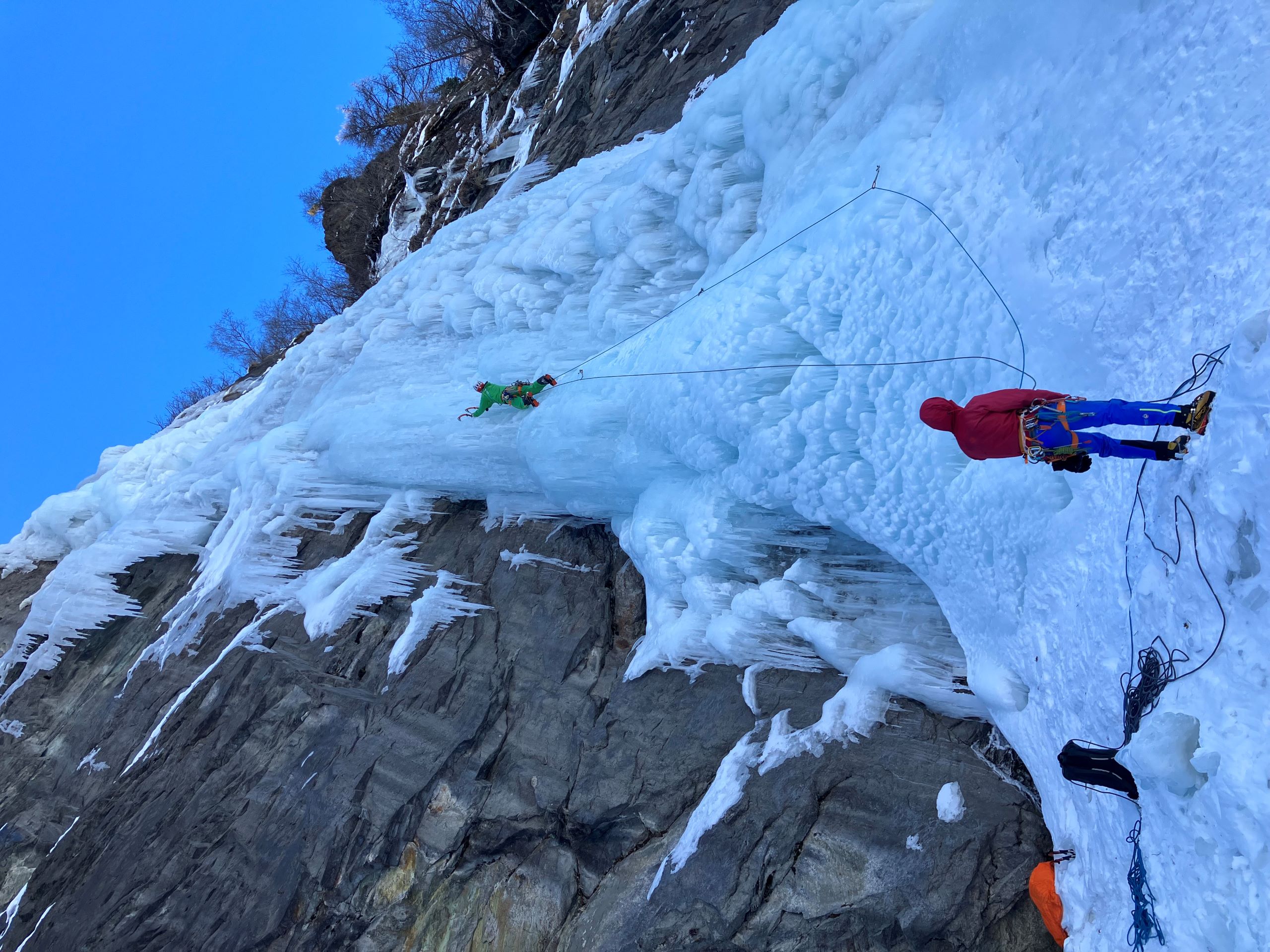 Guided ice climbing- Zinal