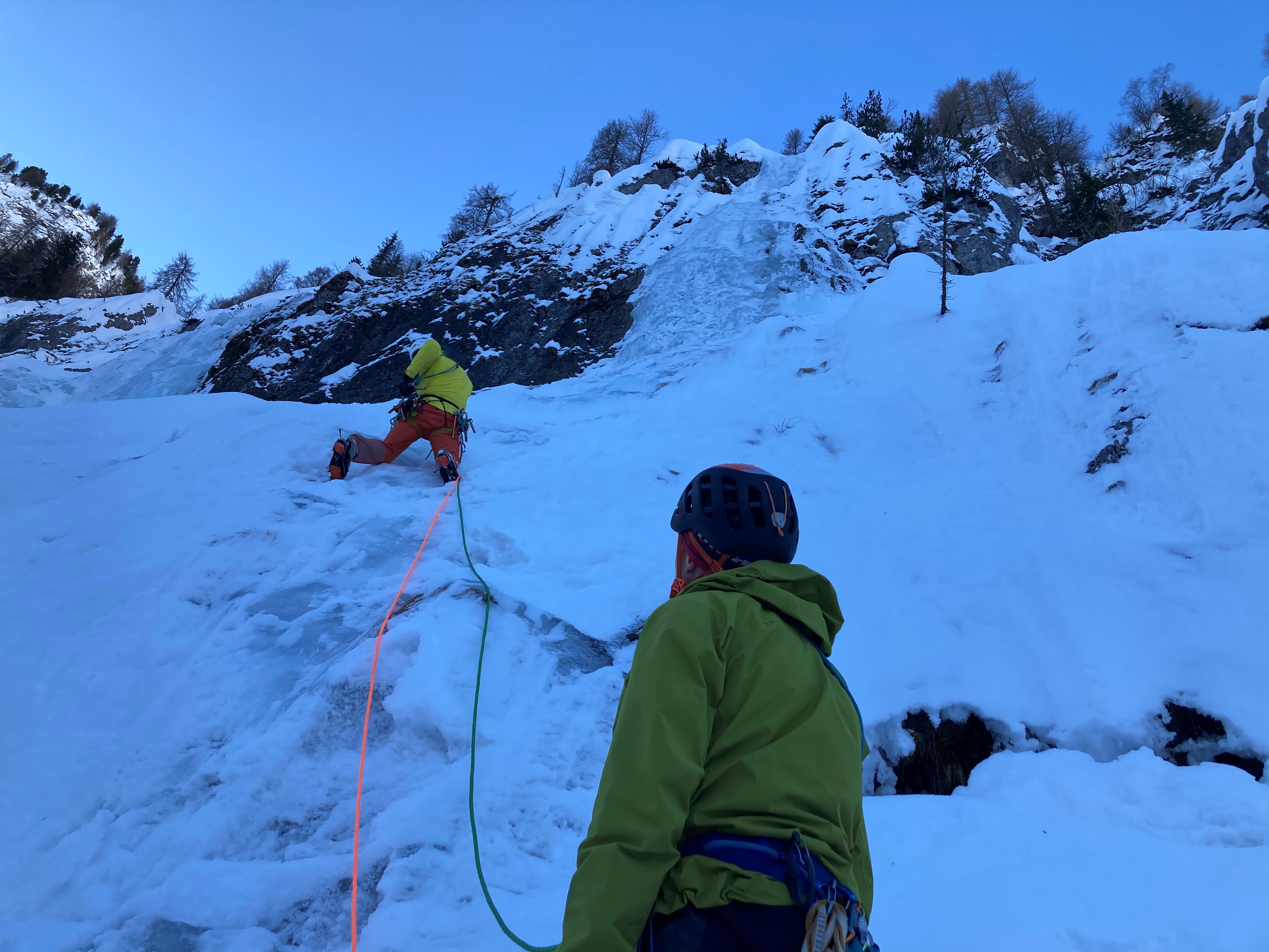 Multi pitch ice climbing- East Tyrol 