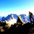 Giants in the Bernese Alps with a guide.